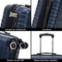 RAYKONG Maleta de Cabina 55x40x20cm Policarbonato (40L) semirígida Trolley pequeño Equipaje de Mano 4 Ruedas giratorios a 360º Cierre numérico-Azulmarino